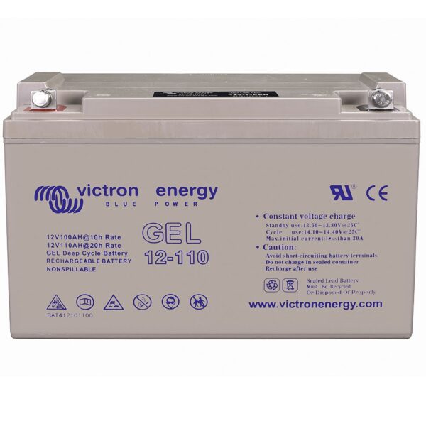 bateria gel deep cycle 12v 110ah victron energy autocaravana estacional bat412101104