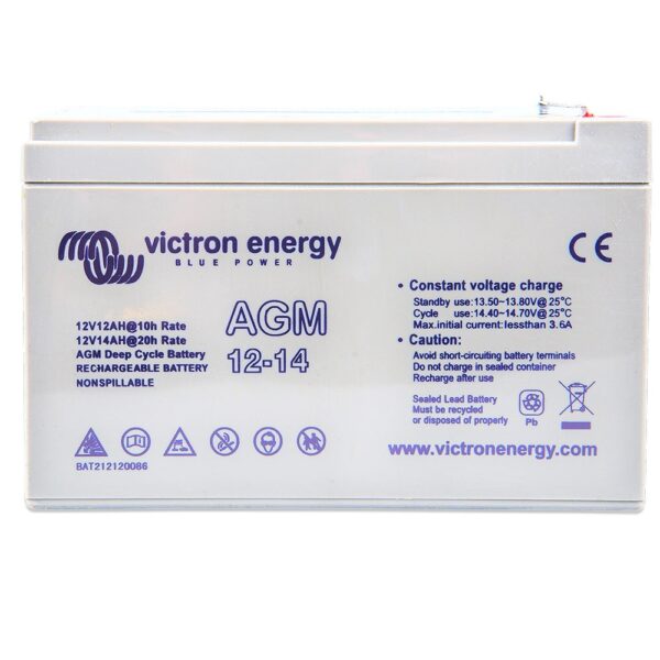 bateria agm deep cycle 12v 14ah victron energy respaldo control solar bat212120086