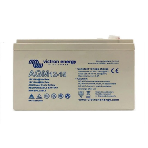 bateria agm super cycle 12v 15ah m5 victron energy ciclos profundos bat412015081