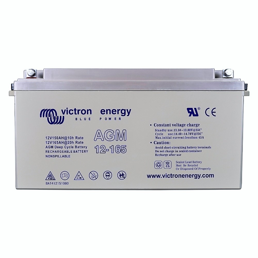AGM Deep Cycle 12V/165Ah Alta Capacidad Uso Intensivo — Victron Energy bateria agm deep cycle 12v 165ah victron energy alta capacidad intensivo bat412151084