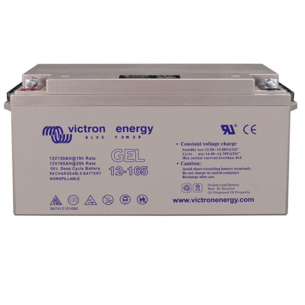 bateria gel deep cycle 12v 165ah victron energy maxima capacidad gel bat412151104