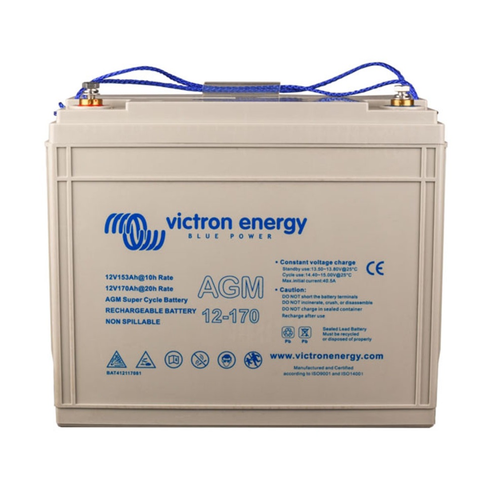 bateria agm super cycle 12v 170ah m8 victron energy maxima capacidad bat412117081