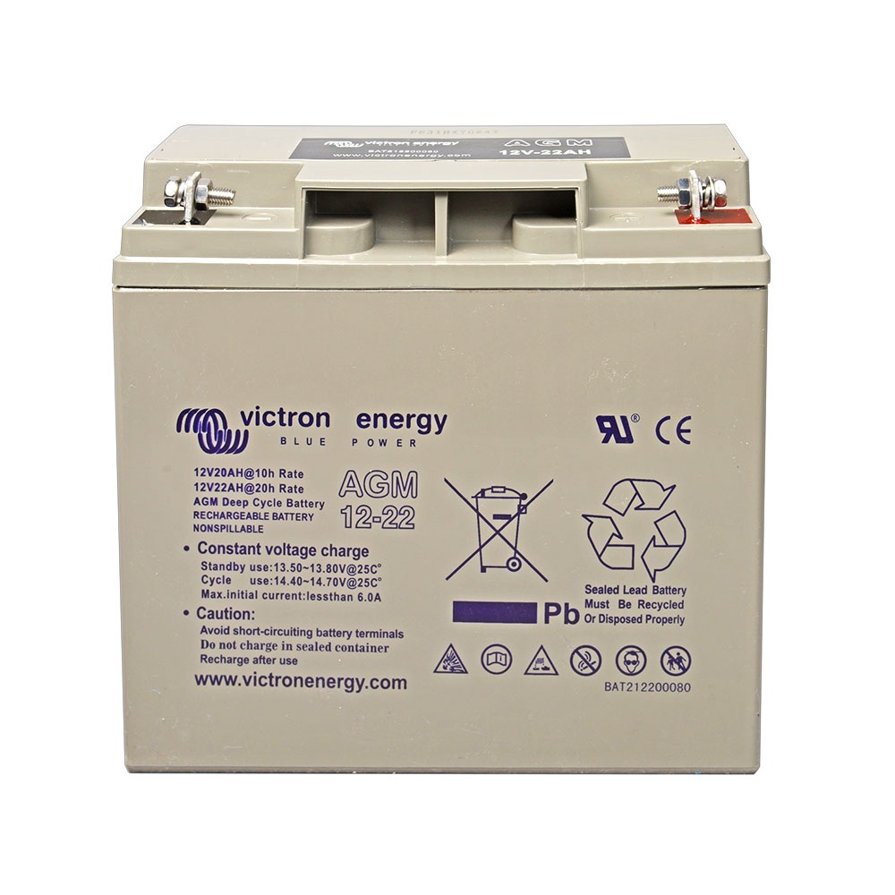 Batería AGM Deep Cycle 12V/22Ah Solar Ciclo Profundo — Victron Energy bateria agm deep cycle 12v 22ah victron energy ciclo profundo solar bat212200084