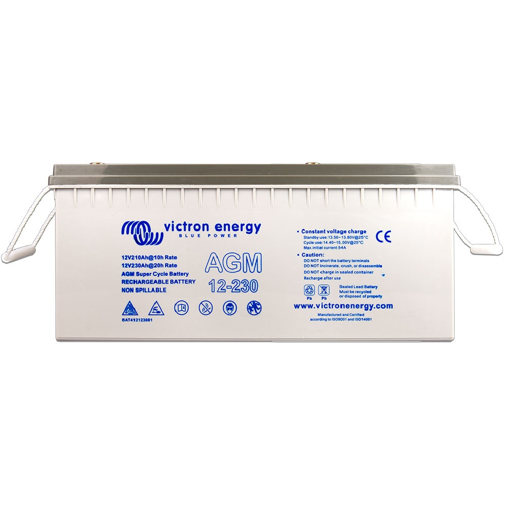 bateria agm super cycle 12v 230ah m8 victron energy maxima capacidad bat412123081