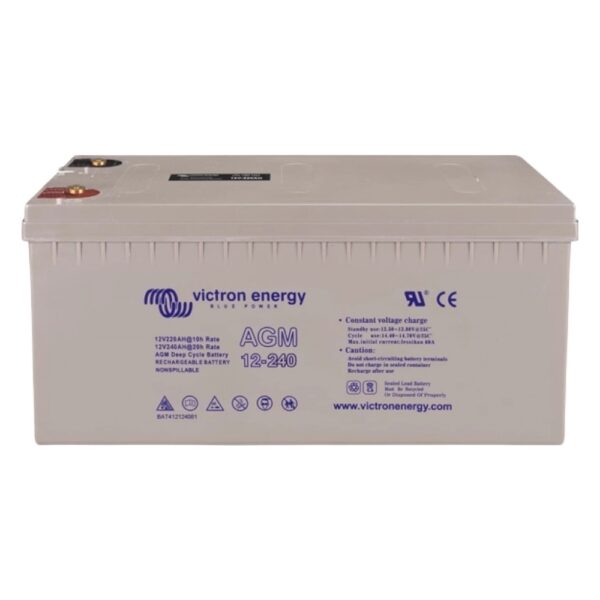 bateria agm deep cycle 12v 240ah m8 victron energy maxima capacidad nautica bat412124081