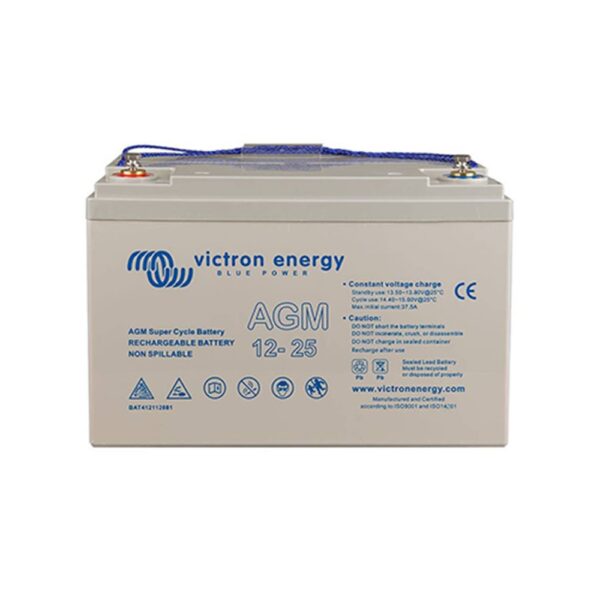 bateria agm super cycle 12v 25ah m5 victron energy ciclos profundos bat412025081