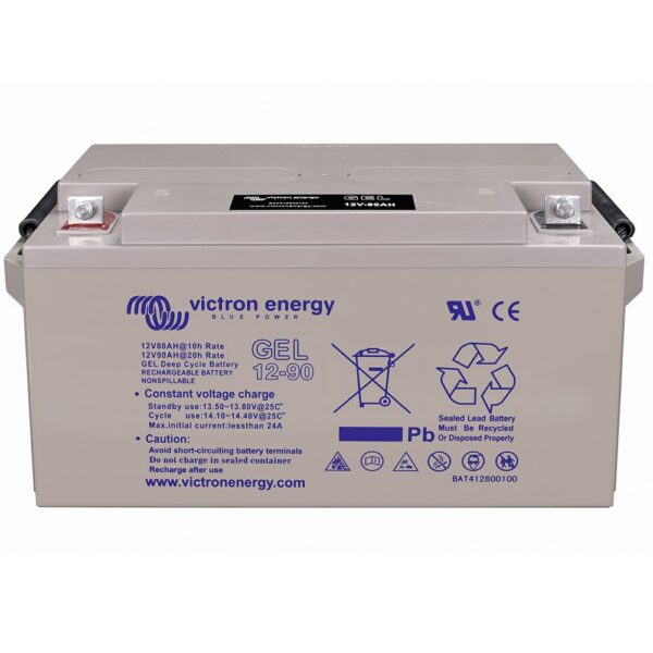 bateria gel deep cycle 12v 90ah victron energy autocaravana estacional bat412800104