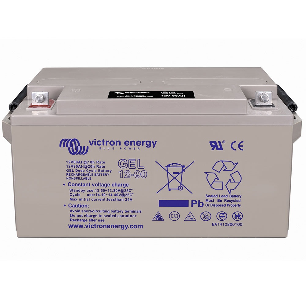 Batería GEL Deep Cycle 12V/90Ah Autocaravana Estacional — Victron Energy bateria gel deep cycle 12v 90ah victron energy autocaravana estacional bat412800104