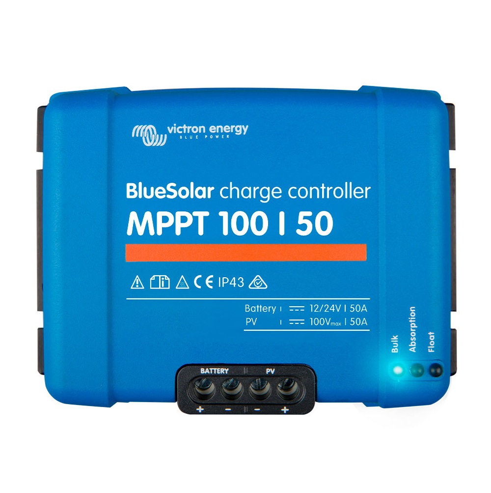 BlueSolar MPPT 100/50 Regulador Solar MPPT 100V 50A 12V 24V — Victron Energy bluesolar mppt 100 50 victron energy regulador solar mppt 100v 50a 12v 24v scc020050200