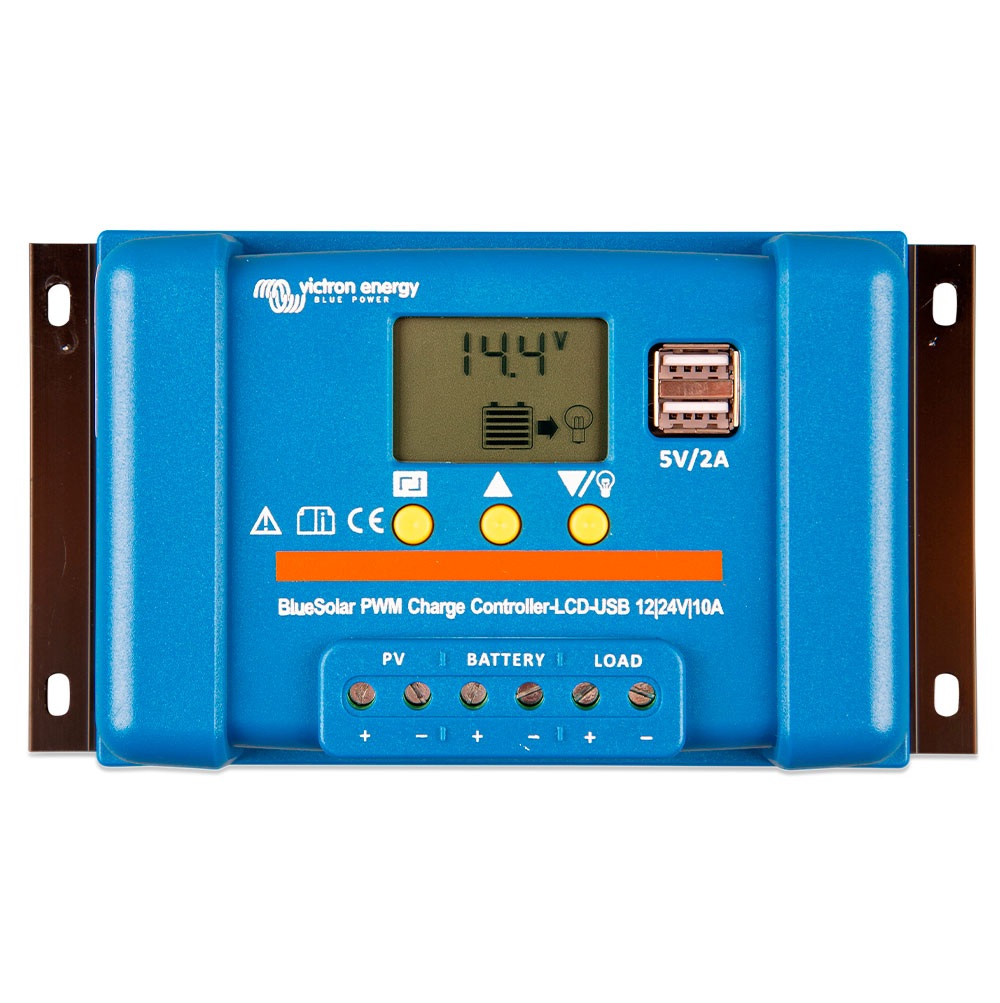 bluesolar pwm lcd usb 12 24v 10a victron energy regulador solar pwm 10a pantalla lcd usb scc010010050