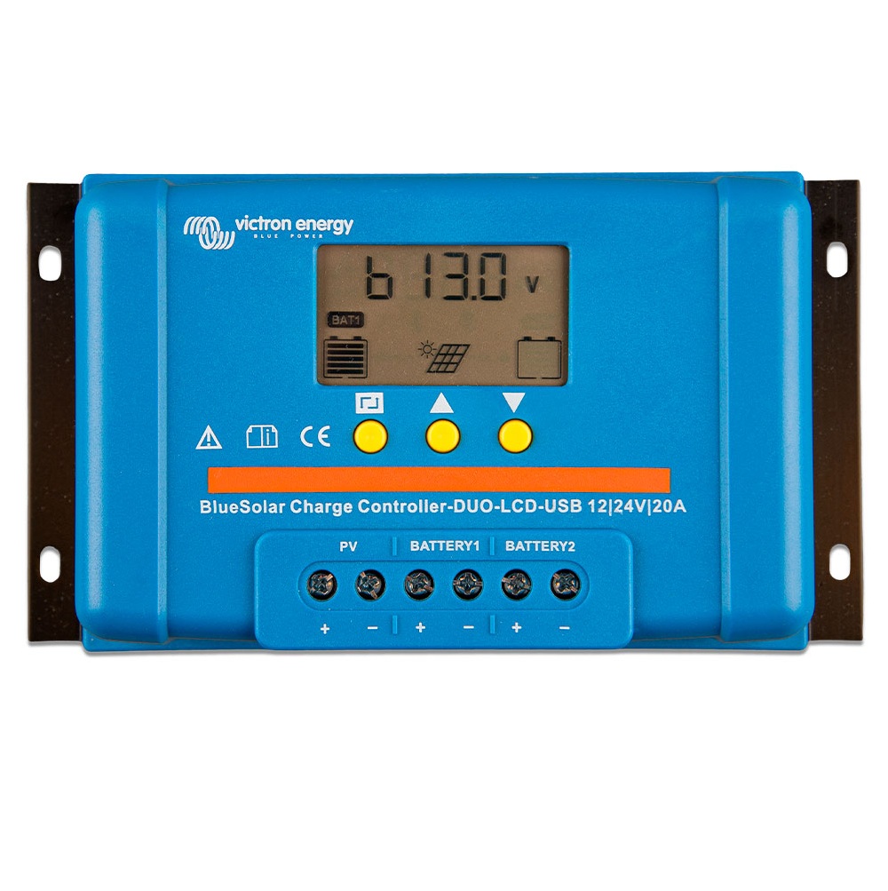 bluesolar pwm lcd usb 12 24v 20a regulador solar victron
