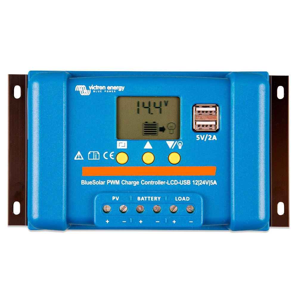 bluesolar pwm lcd usb 12 24v 5a victron energy regulador solar pantalla lcd puerto usb scc010005050r solar victron