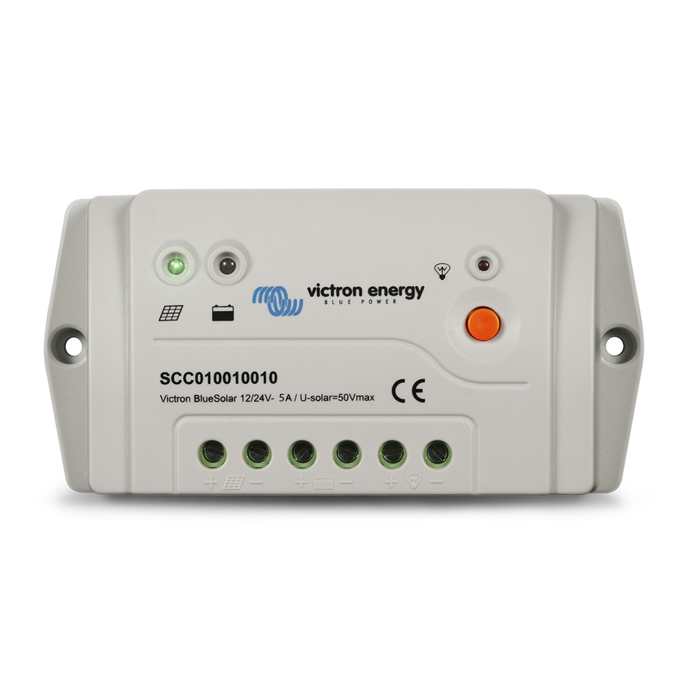 bluesolar pwm pro 12 24v 5a victron energy regulador solar pwm profesional programacion usb scc010005010