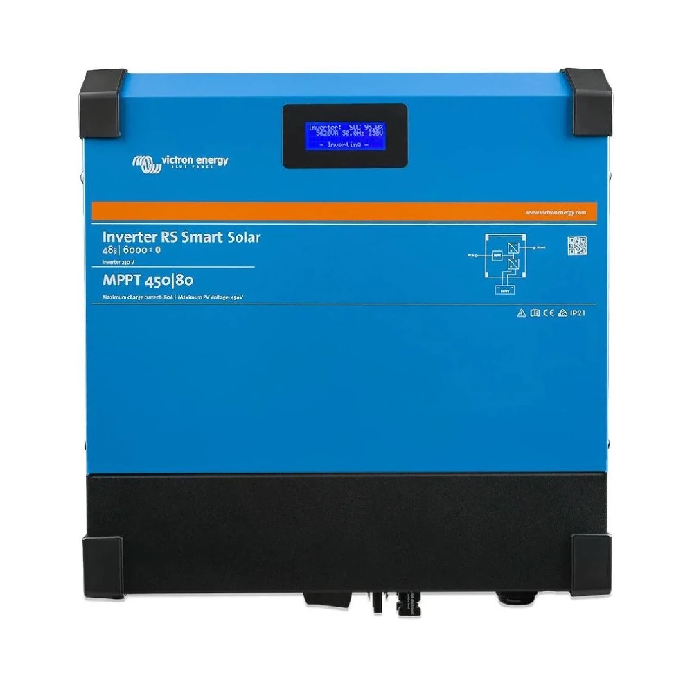 Inversor RS 48/6000 Smart Solar MPPT Integrado 48V — Victron Energy inversor rs 48 6000 smart solar victron energy mppt integrado 48v pin482601000