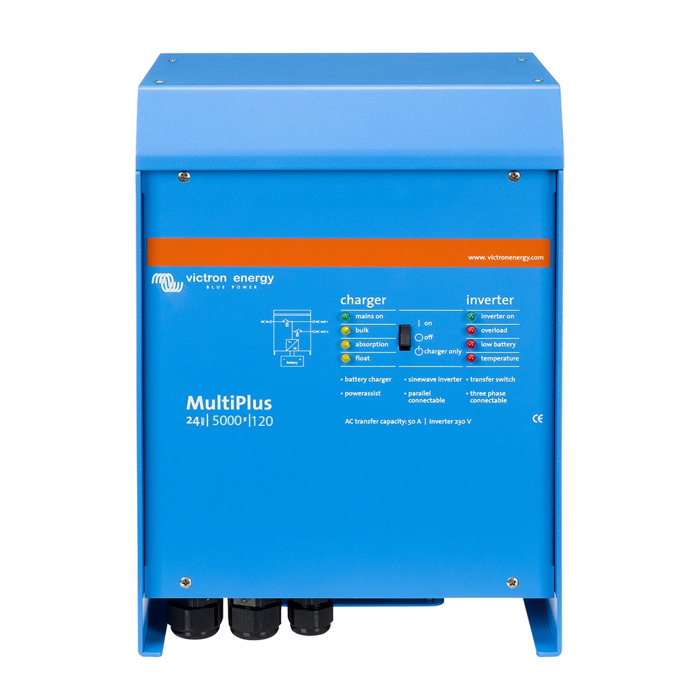 MultiPlus 24/5000/120-100 Techo 24V Transferencia 100A — Victron Energy multiplus 24 5000 120 100 victron energy techo 24v transferencia 100a pmp245021010