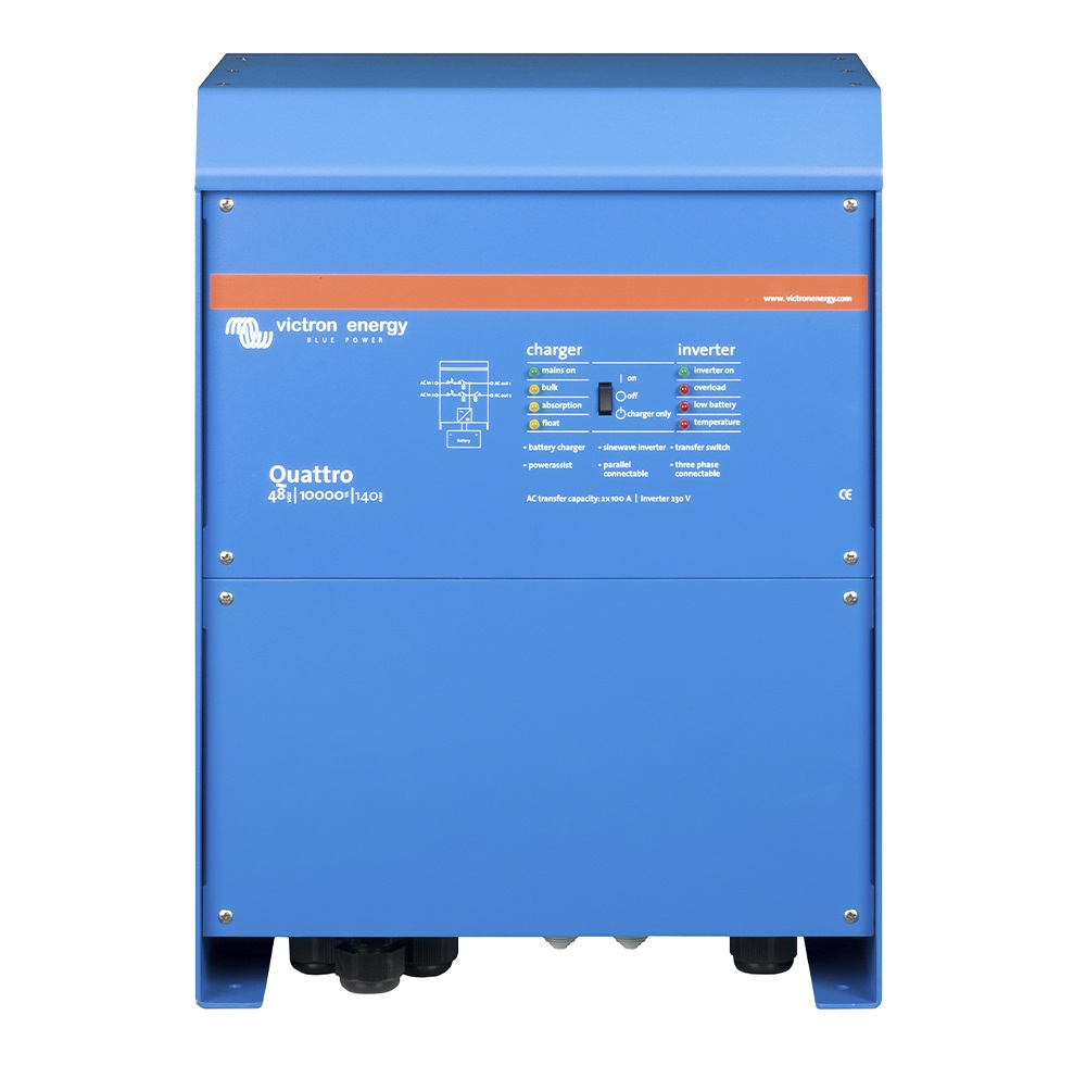 Quattro 48/10000/140-100/100 Techo Quattro 48V Cargador 140A — Victron Energy quattro 48 10000 140 100 100 victron energy techo quattro 48v cargador 140a qua481030010