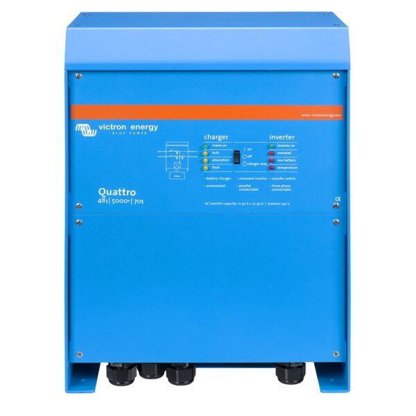 quattro 48 5000 70 100 100 victron energy dos salidas ac cargas criticas 48v qua485021010