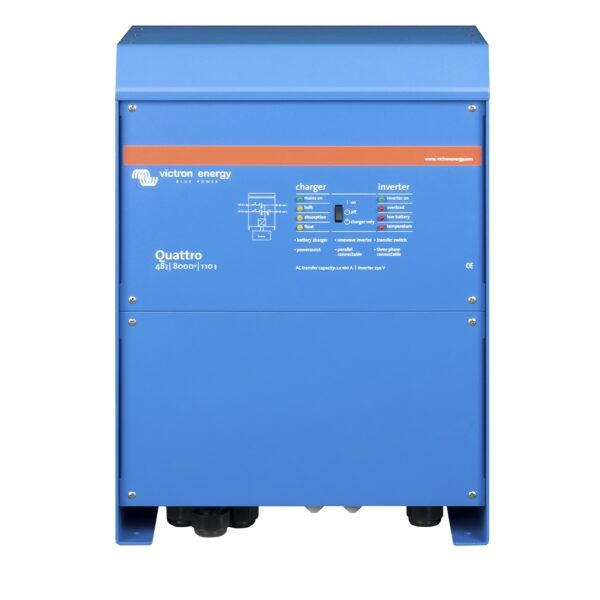 quattro 48 8000 110 100 100 victron energy techo quattro 48v dos salidas qua488024000