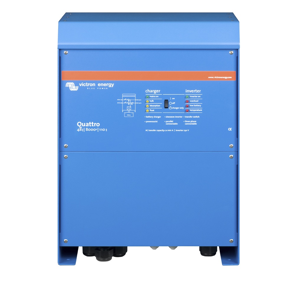 Quattro 48/8000/110-100/100 Techo Quattro 48V Dos Salidas — Victron Energy quattro 48 8000 110 100 100 victron energy techo quattro 48v dos salidas qua488024000