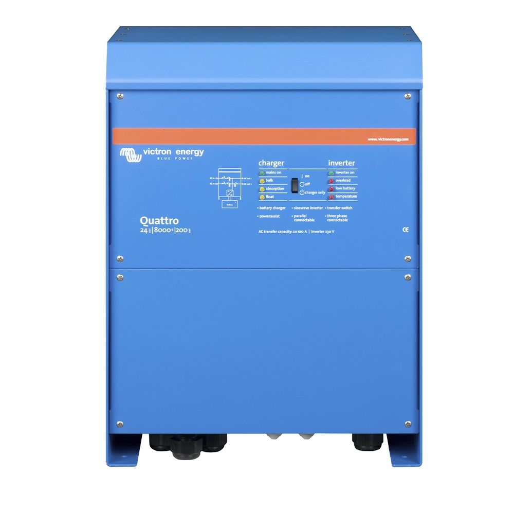 Quattro 24/8000/200-100/100 Techo Quattro 24V Cargador 200A — Victron Energy quattro 24 8000 200 100 100 victron energy techo quattro 24v cargador 200a qua248020010