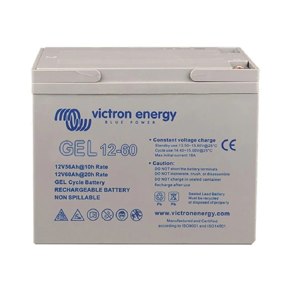 bateria gel deep cycle 12v 60ah victron energy ciclo profundo autocaravana bat412550104