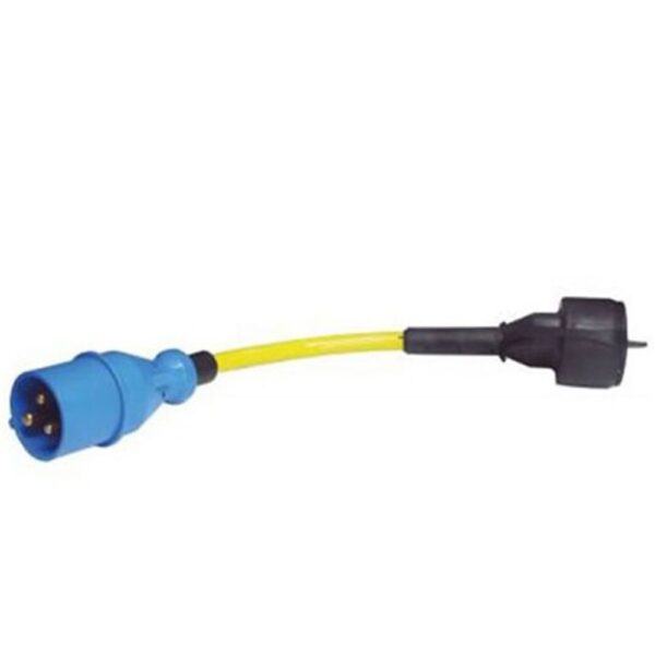 cable adaptador 16a cee schuko toma puerto industrial equipo domestico nautica victron