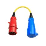 cable adaptador victron 32a trifasico monofasico uso industrial