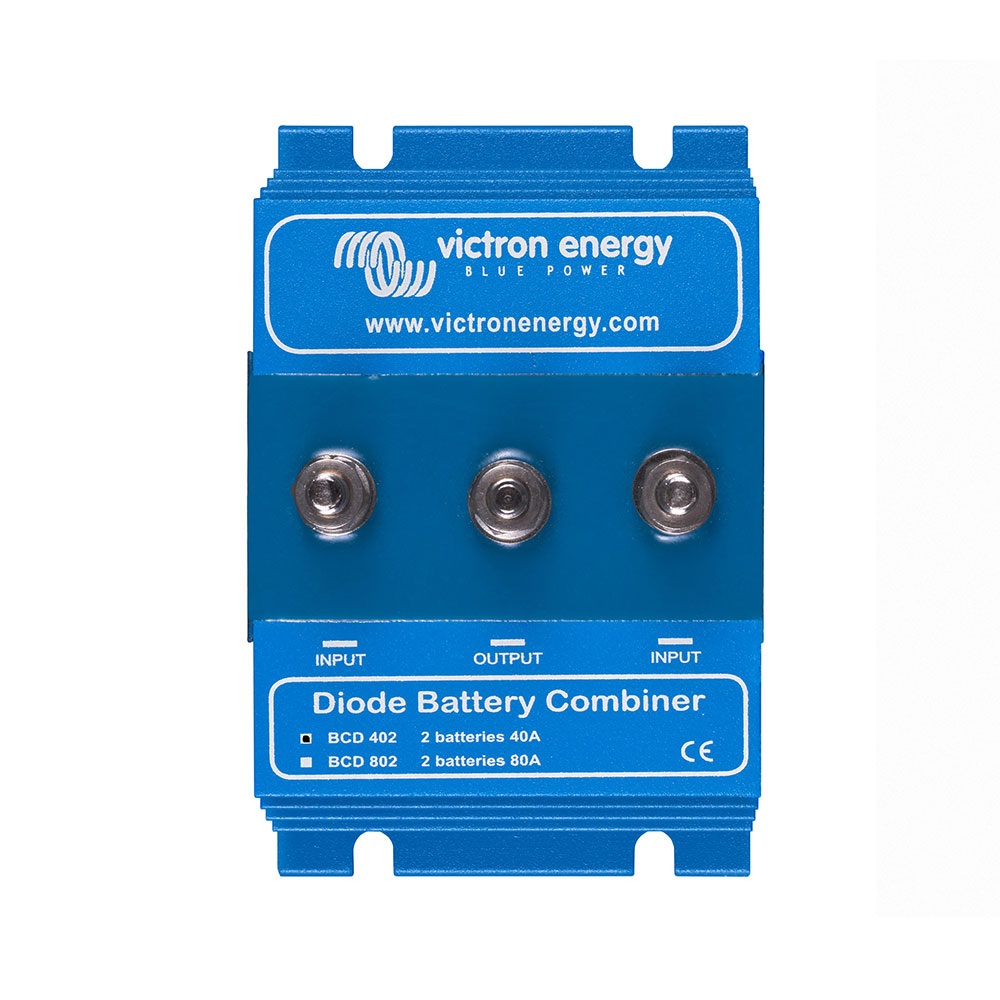 bcd 402 victron combinador diodo 2 fuentes 40a carga critica frontal