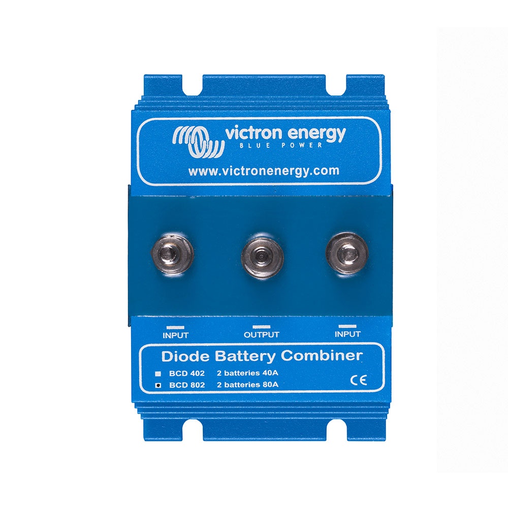 bcd 802 victron combinador diodo 2 fuentes 80a carga critica frontal