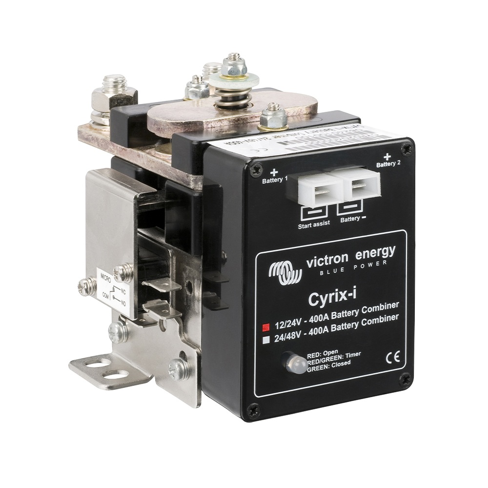 Cyrix-i 12/24V-400A Combinador Inteligente 400A Perfiles Configurables — Victron Energy cyrix-i 400a victron combinador inteligente alta corriente perfiles configurables