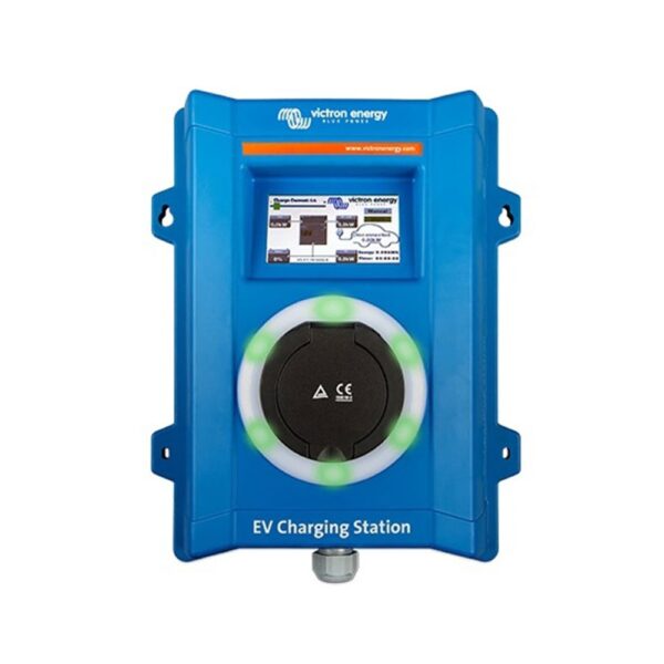 estacion carga vehiculo electrico ev charging station victron solar pantalla tactil coche victron