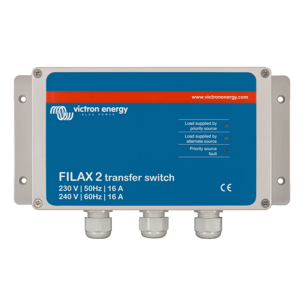 Conmutador de Transferencia Automática Filax-2 230V — Victron Energy filax-2 victron energy conmutador transferencia automatica 230v 50hz sdfi0000000
