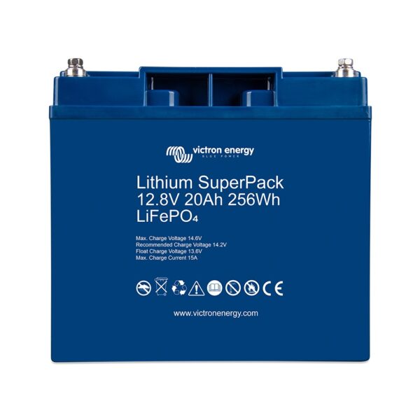lithium superpack 12 8v 20ah victron energy lifepo4 bms integrado sin mantenimiento bat512020705