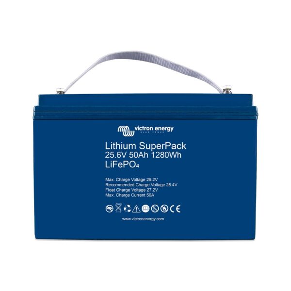 lithium superpack 25 6v 50ah victron energy lifepo4 24v bms integrado sin mantenimiento bat524050705