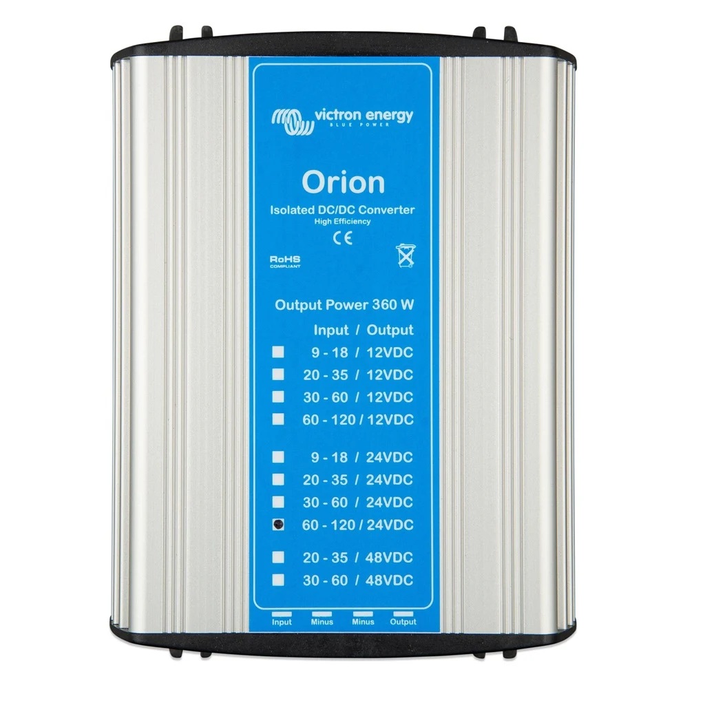 convertidor dc dc 110v 24v 15a 360w orion tension de red ferroviario industrial victron