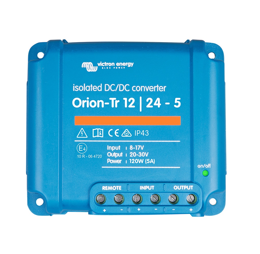 convertidor dc dc aislado 12v 24v 5a 120w orion tr aislamiento galvanico victron