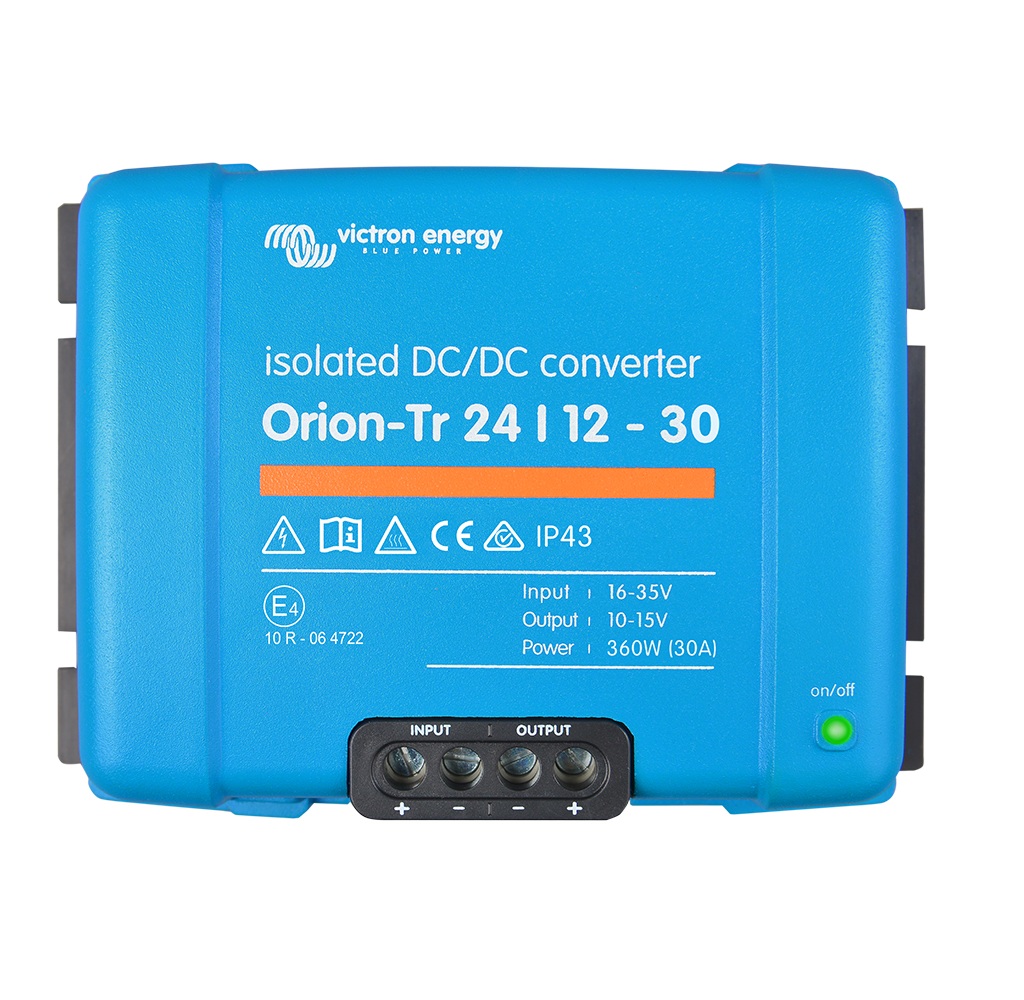 convertidor dc dc aislado 24v 12v 30a 360w orion tr aislamiento galvanico victron