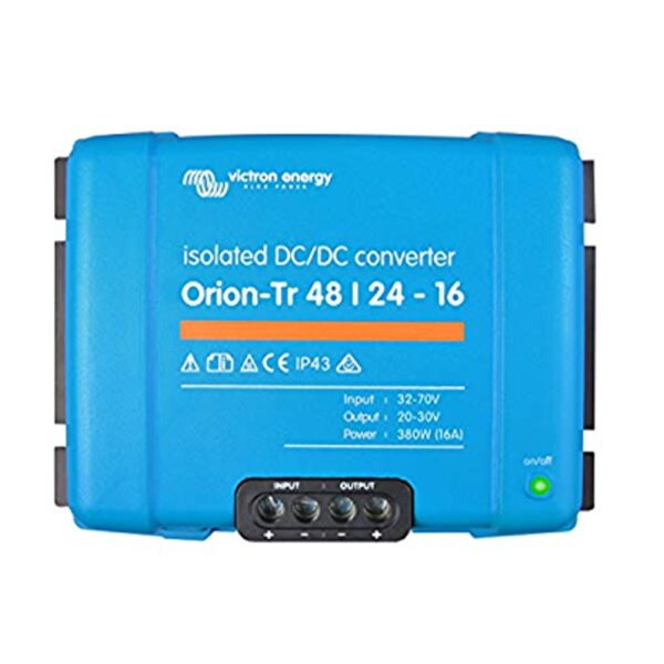 convertidor dc dc aislado 48v 24v 16a 380w orion tr aislamiento galvanico victron