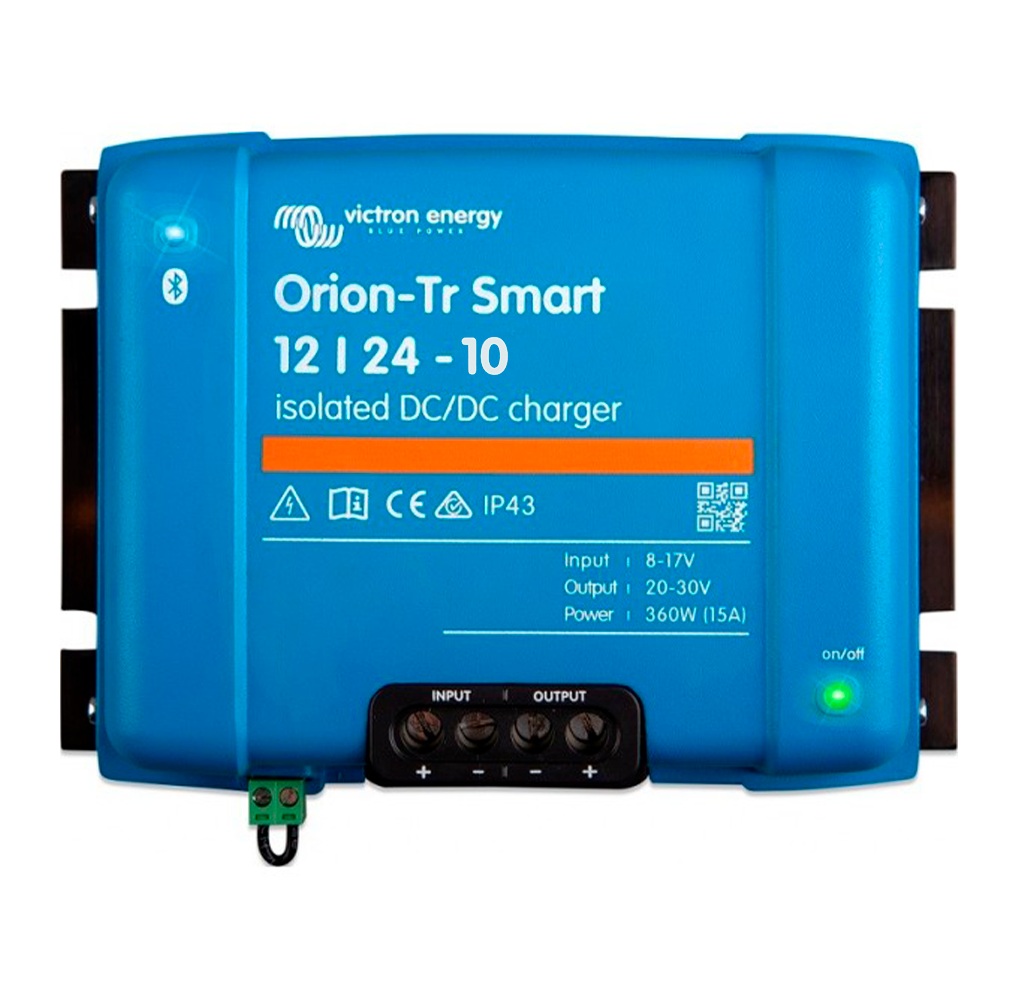 Orion-Tr Smart 12/24-10A Aislado Cargador DC-DC Elevador Bluetooth — Victron Energy cargador dc dc elevador aislado 12v 24v 10a orion tr smart bluetooth galvanico victron