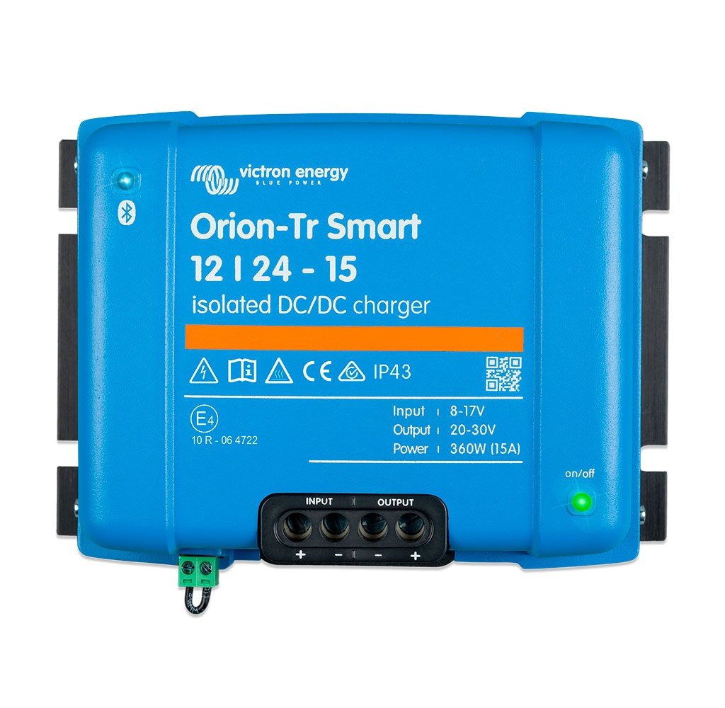 Orion-Tr Smart 12/24-15A Aislado Cargador DC-DC Elevador Bluetooth — Victron Energy cargador dc dc elevador aislado 12v 24v 15a orion tr smart bluetooth galvanico victron