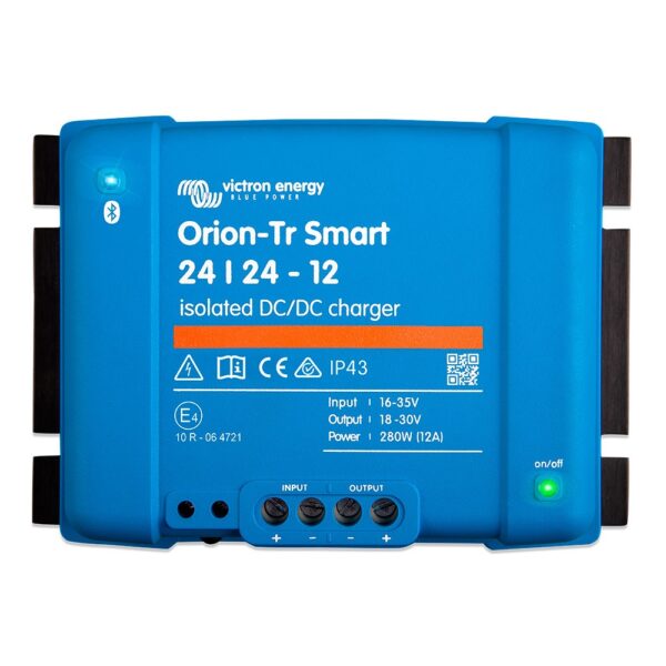 cargador dc dc aislado 24v 24v 12a orion tr smart bluetooth aislamiento galvanico victron