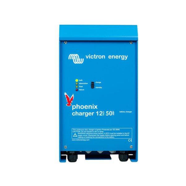 cargador bateria phoenix 12v 50a 2+1 salidas microprocesador red 120 240v profesional victron