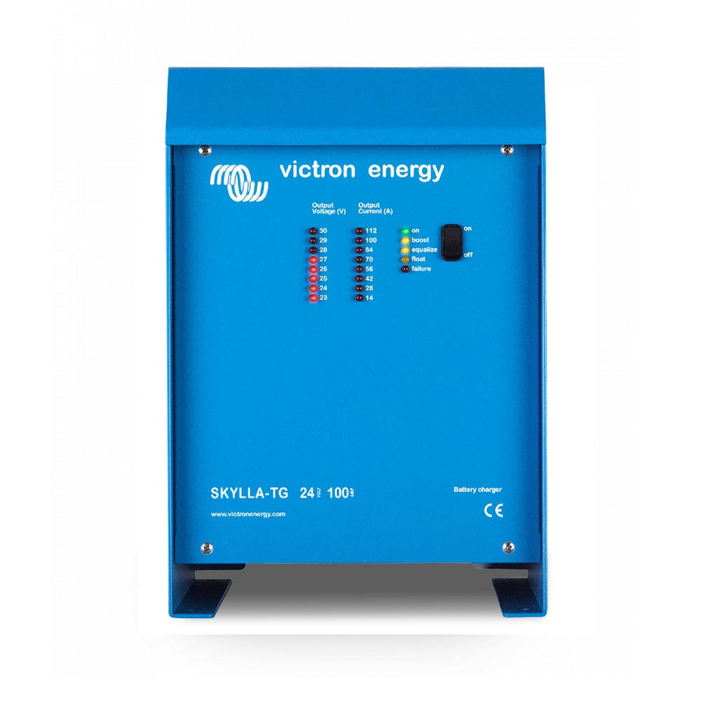 Skylla-TG 24/100 GL Cargador Industrial Homologado 120/240V — Victron Energy cargador industrial homologado skylla tg 24v 100a gl certificacion naval 1+1 salidas victron
