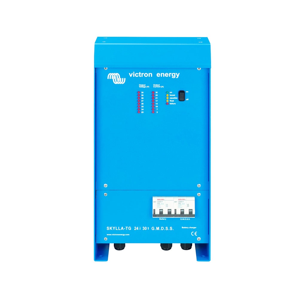 Skylla-TG 24/30 GMDSS Cargador Naval de Seguridad Marítima — Victron Energy cargador naval skylla tg 24v 30a gmdss seguridad maritima 1+1 salidas red 120 240v victron