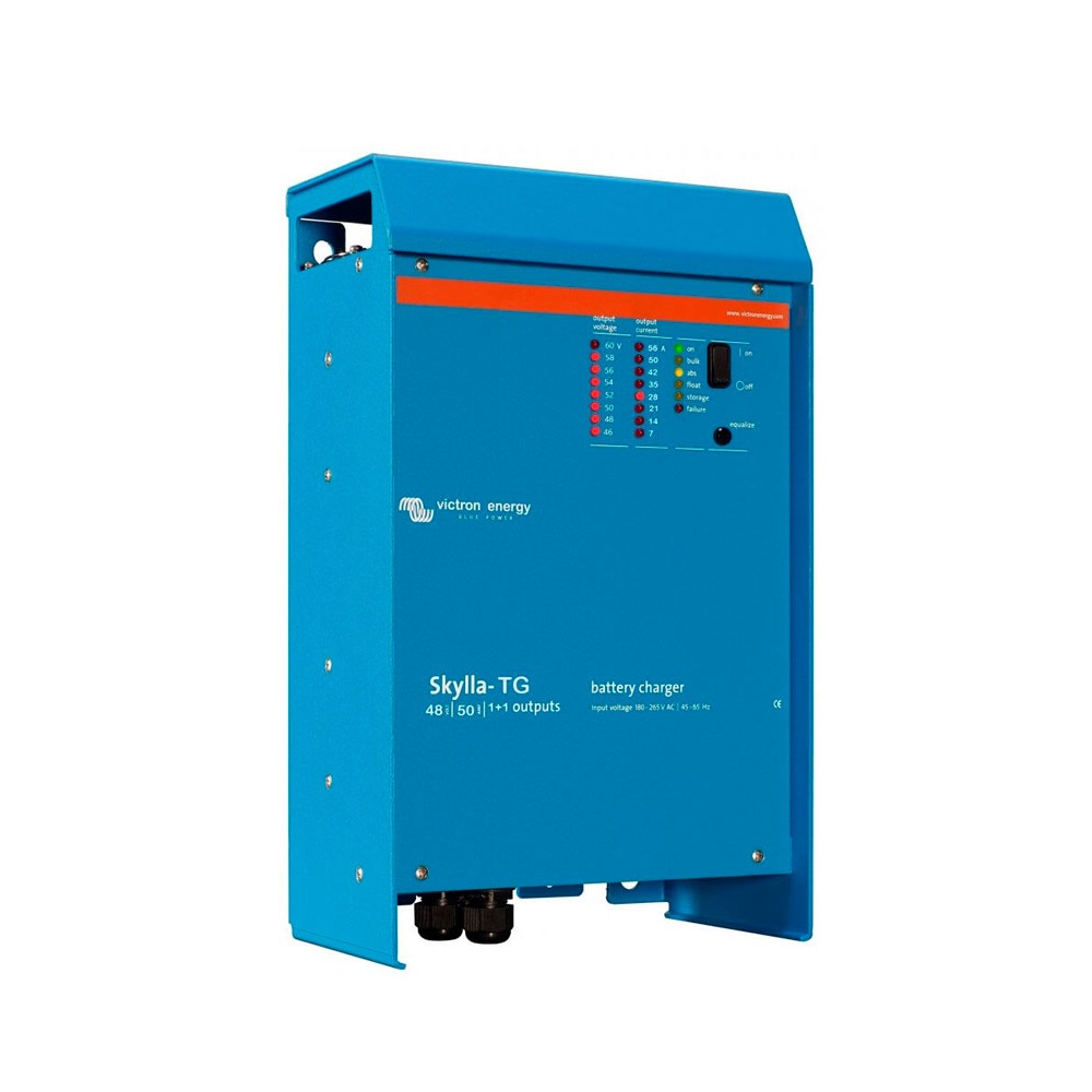 cargador industrial skylla tg 48v 50a 1+1 salidas transformador red 230v gran capacidad victron