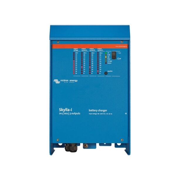 cargador profesional programable skylla i 24v 80a 3 salidas red 230v varios bancos gx victron