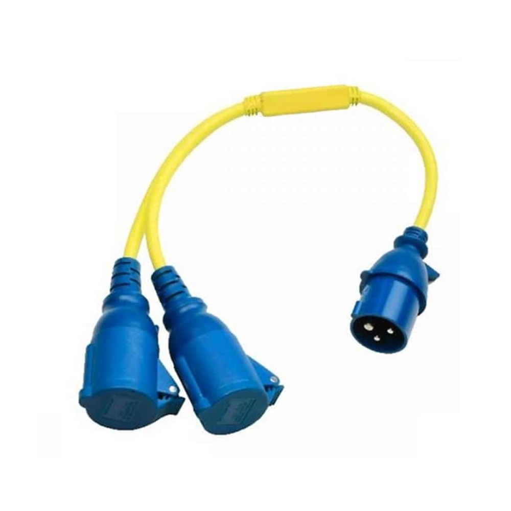 cable divisor 16a cee 2xcee repartidor toma puerto dos salidas nautica embarcacion victron